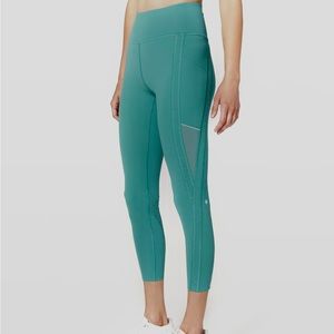 Mesh and cutout lululemon leggings with pockets